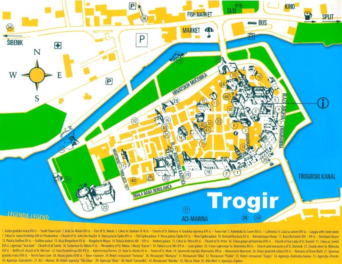 Marko Polo B Old Town Trogir Exterior foto